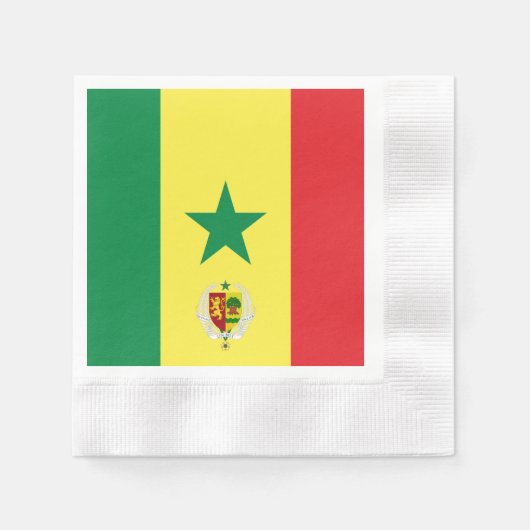 Vlaggenjas van Senegal Servet (Voorkant)