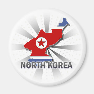 Vlaggenkaart 2.0 Noord-Korea Magneet
