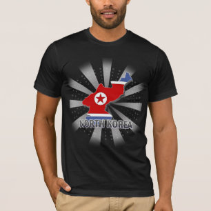 Vlaggenkaart 2.0 Noord-Korea T-shirt