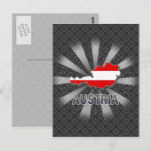 Vlaggenkaart 2.0 Oostenrijk Briefkaart (Voorkant / Achterkant)