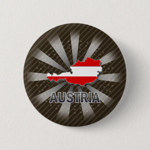 Vlaggenkaart 2.0 Oostenrijk Ronde Button 5,7 Cm