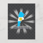 Vlaggenkaart 2.0 van Argentinië Briefkaart (Voorkant)