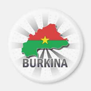 Vlaggenkaart 2.0 van Burkina Magneet