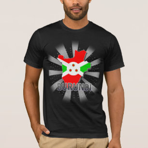 Vlaggenkaart 2.0 van Burundi T-shirt