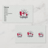 Vlaggenkaart 2.0 van Canada Visitekaartje (Voorkant / Achterkant)