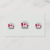 Vlaggenkaart 2.0 van Canada Visitekaartje (Achterkant)