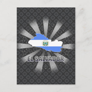 Vlaggenkaart 2.0 van El Salvador Briefkaart