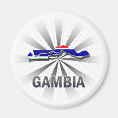 Vlaggenkaart 2.0 van Gambia Magneet (Voorkant)