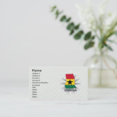 Vlaggenkaart 2.0 van Ghana Visitekaartje (Staand voorkant)