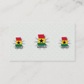 Vlaggenkaart 2.0 van Ghana Visitekaartje (Achterkant)