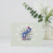 Vlaggenkaart 2.0 van Guam Briefkaart (Staand voorkant)