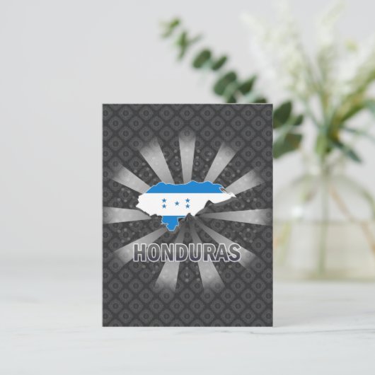 Vlaggenkaart 2.0 van Honduras Briefkaart (Staand voorkant)
