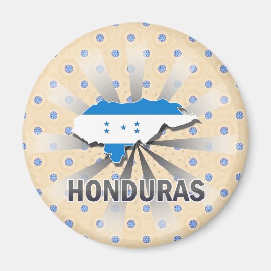 Vlaggenkaart 2.0 van Honduras Magneet (Voorkant)