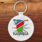 Vlaggenkaart 2.0 van Namibië Sleutelhanger (Voorkant)