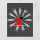 Vlaggenkaart 2.0 van Trinidad en Tobago Briefkaart (Voorkant)