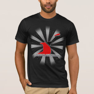 Vlaggenkaart 2.0 van Trinidad en Tobago T-shirt