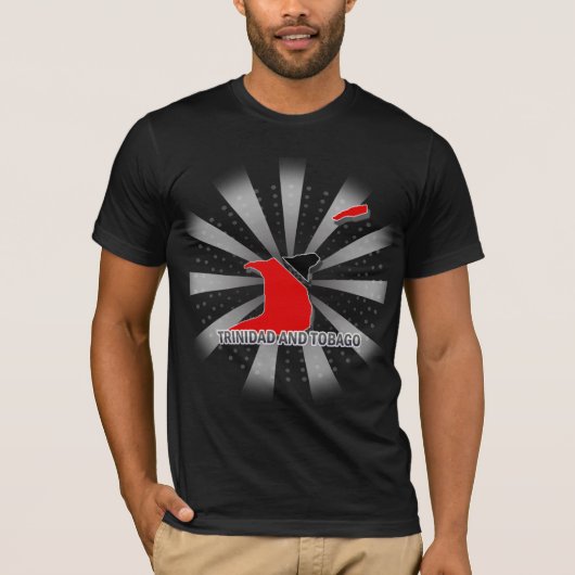 Vlaggenkaart 2.0 van Trinidad en Tobago T-shirt (Voorkant)