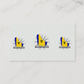 Vlaggenkaart 2.0 voor Barbados Visitekaartje (Achterkant)