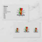 Vlaggenkaart 2.0 voor Portugal Visitekaartje (Voorkant / Achterkant)