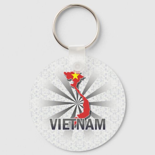 Vlaggenkaart 2.0 voor Vietnam Sleutelhanger (Voorkant)