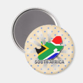 Vlaggenkaart 2.0 voor Zuid-Afrika Magneet (Voorkant / Achterkant)