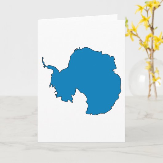Vlaggenkaart Antarctica Kaart (Gele Bloem)