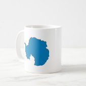 Vlaggenkaart Antarctica Koffiemok (Voorkant links)