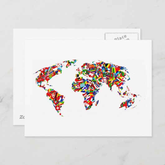 Vlaggenkaart Briefkaart (Voorkant / Achterkant)