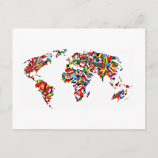 Vlaggenkaart Briefkaart (Voorkant)