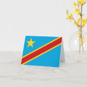 Vlaggenkaart Congo-Kinshasa Kaart (Gele Bloem)