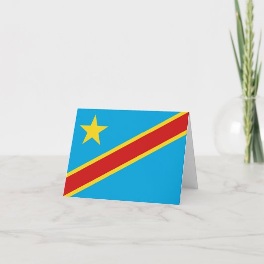 Vlaggenkaart Congo-Kinshasa Kaart (Voorkant)