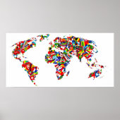 Vlaggenkaart Poster (Voorkant)