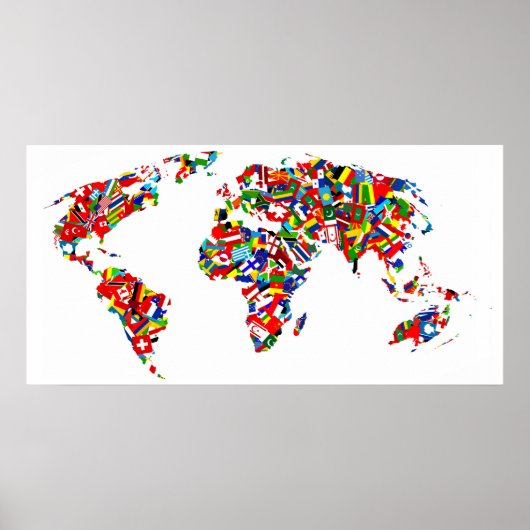 Vlaggenkaart Poster (Voorkant)