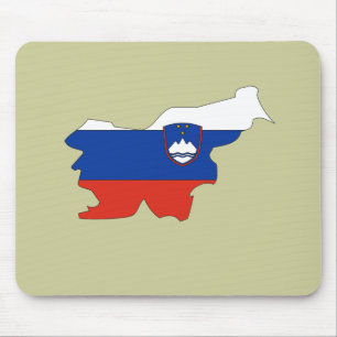 Vlaggenkaart Slovenië Muismat