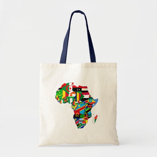 Vlaggenkaart van Afrikaanse vlaggen - Afrikaanse c Tote Bag (Voorkant)