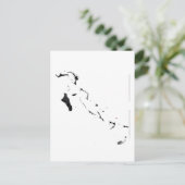 Vlaggenkaart van Bahama's Briefkaart (Staand voorkant)