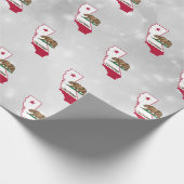 Vlaggenkaart van Californië Cadeaupapier (Hoek)