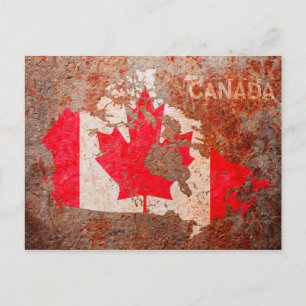 Vlaggenkaart van Canada Briefkaart