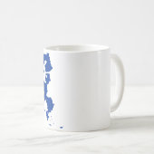 Vlaggenkaart van de Europese Unie Koffiemok (Voorkant rechts)