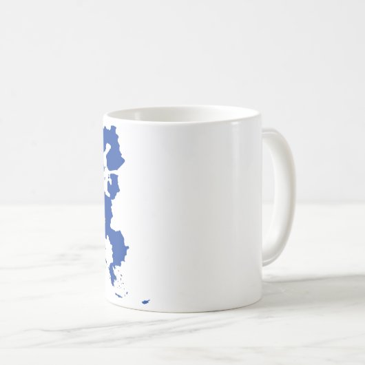 Vlaggenkaart van de Europese Unie Koffiemok (Voorkant rechts)