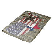 Vlaggenkaart van de Texas Lone Star-staat Badmat (Gekanteld)