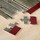 Vlaggenkaart van de Texas Lone Star-staat Legpuzzel (Zijkant)