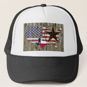 Vlaggenkaart van de Texas Lone Star-staat Trucker Pet