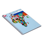 Vlaggenkaart van de wereld 2 notitieboek (Rechterzijde)