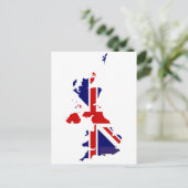 Vlaggenkaart van het Verenigd Koninkrijk Briefkaart (Staand voorkant)