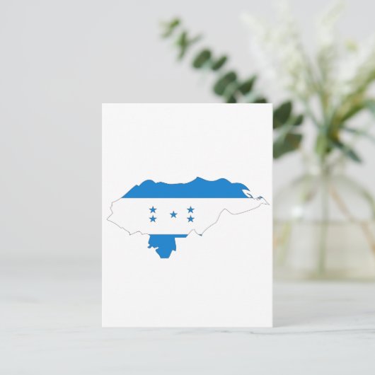 Vlaggenkaart van Honduras Briefkaart (Staand voorkant)