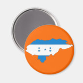 Vlaggenkaart van Honduras Magneet (Voorkant / Achterkant)