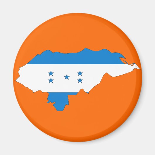 Vlaggenkaart van Honduras Magneet (Voorkant)