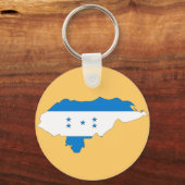Vlaggenkaart van Honduras Sleutelhanger (Voorkant)