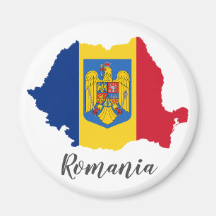 Vlaggenkaart van Roemenië Magneet